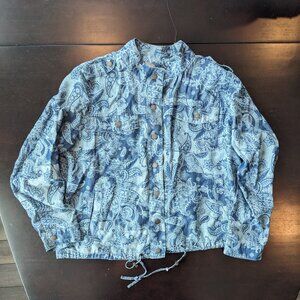 Chico's Jacket Adjustable Lightweight Size 1
